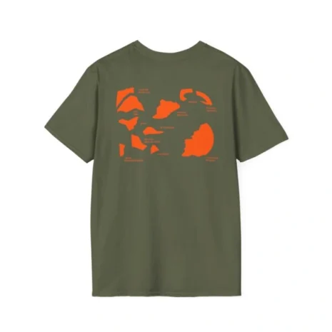 Mitski Shards Stonewash Unisex Softstyle T-Shirt Military Green Back Side Mitski Shards Stonewash Unisex Softstyle T-Shirt Military Green Back Side