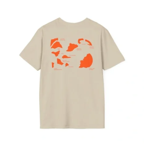 Mitski Shards Stonewash Unisex Softstyle T-Shirt Sand Back Side Mitski Shards Stonewash Unisex Softstyle T-Shirt Sand Back Side