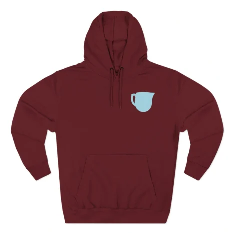 Mitski Shards Three-Panel Fleece Hoodie Burgundy Mitski Shards Three-Panel Fleece Hoodie Burgundy