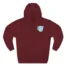 Mitski Shards Three-Panel Fleece Hoodie Burgundy