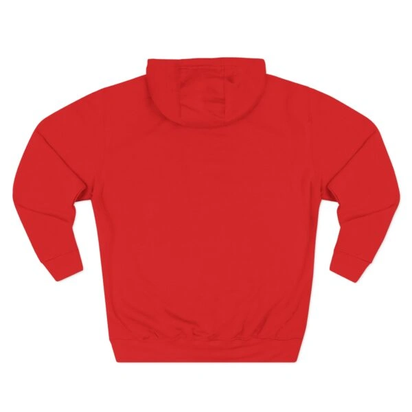 Mitski Shards Three-Panel Fleece Hoodie Red Back Side