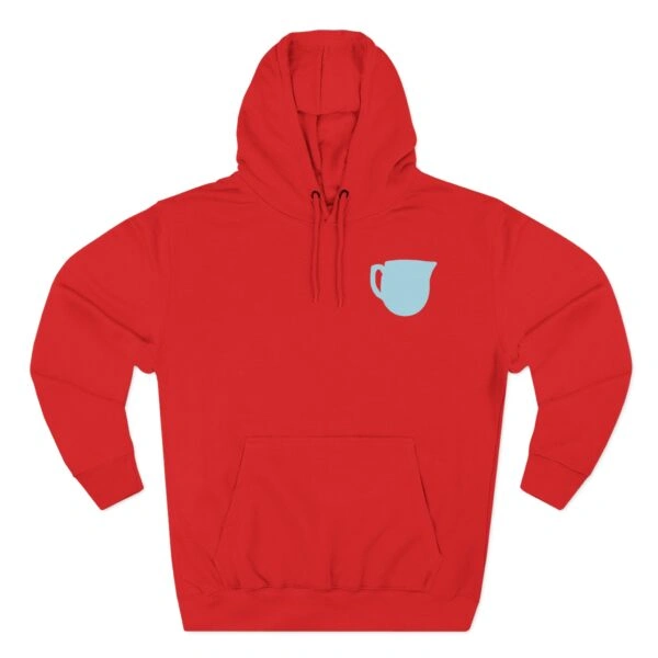 Mitski Shards Three-Panel Fleece Hoodie Red
