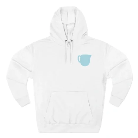 Mitski Shards Three-Panel Fleece Hoodie White Mitski Shards Three-Panel Fleece Hoodie White