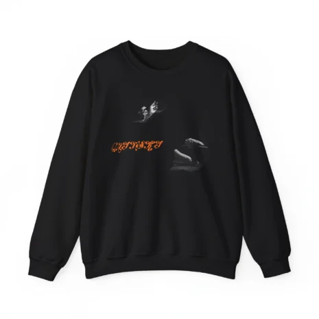 Mitski Slipcase Stonewash Unisex Heavy Blend™ Crewneck Sweatshirt Black