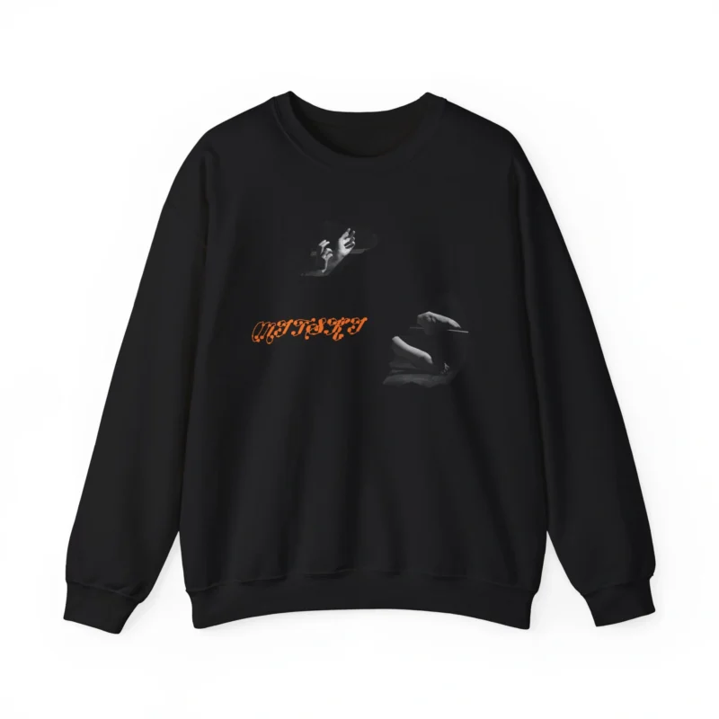 Mitski Slipcase Stonewash Unisex Heavy Blend™ Crewneck Sweatshirt Black