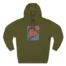 Mitski Stars Retro Three-Panel Fleece Hoodie Army Green