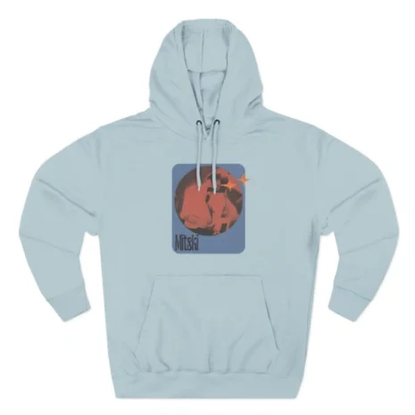 Mitski Stars Retro Three-Panel Fleece Hoodie Blue Mist Mitski Stars Retro Three-Panel Fleece Hoodie Blue Mist