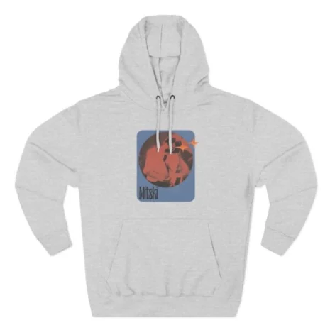 Mitski Stars Retro Three-Panel Fleece Hoodie Heather Grey Mitski Stars Retro Three-Panel Fleece Hoodie Heather Grey