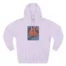 Mitski Stars Retro Three-Panel Fleece Hoodie Lilac