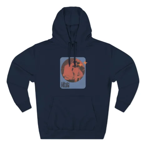 Mitski Stars Retro Three-Panel Fleece Hoodie Navy Mitski Stars Retro Three-Panel Fleece Hoodie Navy