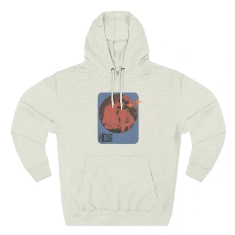 Mitski Stars Retro Three-Panel Fleece Hoodie Oatmeal Heather