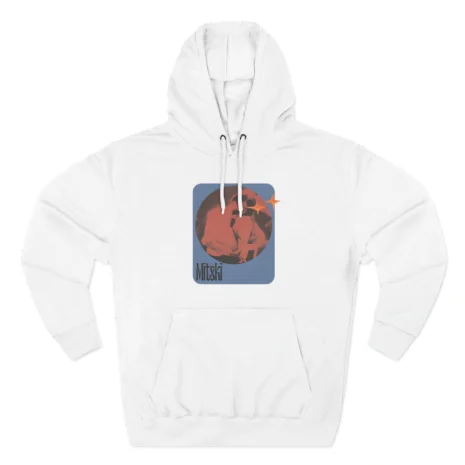 Mitski Stars Retro Three-Panel Fleece Hoodie White Mitski Stars Retro Three-Panel Fleece Hoodie White