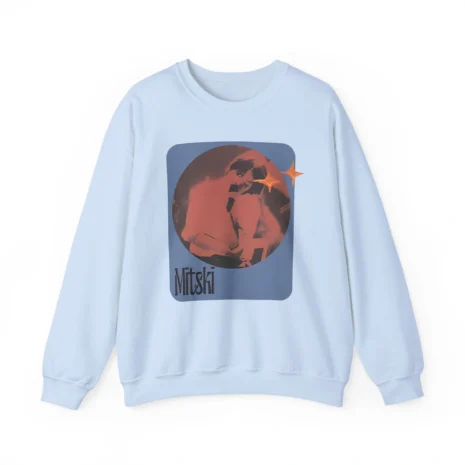 Mitski Stars Retro Unisex Heavy Blend™ Crewneck Sweatshirt Light Blue Mitski Stars Retro Unisex Heavy Blend™ Crewneck Sweatshirt Light Blue