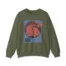 Mitski Stars Retro Unisex Heavy Blend™ Crewneck Sweatshirt Military Green