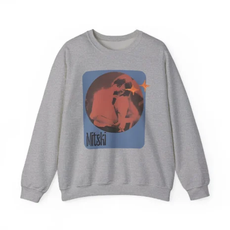 Mitski Stars Retro Unisex Heavy Blend™ Crewneck Sweatshirt Sport Grey Mitski Stars Retro Unisex Heavy Blend™ Crewneck Sweatshirt Sport Grey