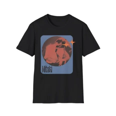 Mitski Stars Retro Unisex Softstyle T-Shirt Black Mitski Stars Retro Unisex Softstyle T-Shirt Black