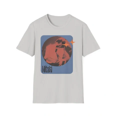 Mitski Stars Retro Unisex Softstyle T-Shirt Ice Grey Mitski Stars Retro Unisex Softstyle T-Shirt Ice Grey