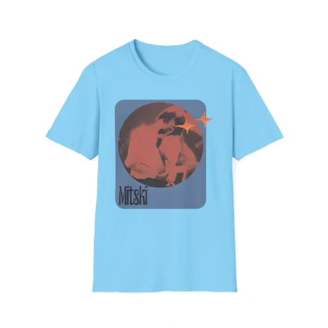 Mitski Stars Retro Unisex Softstyle T-Shirt Sky Mitski Stars Retro Unisex Softstyle T-Shirt Sky