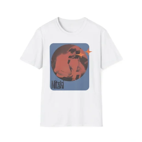 Mitski Stars Retro Unisex Softstyle T-Shirt White
