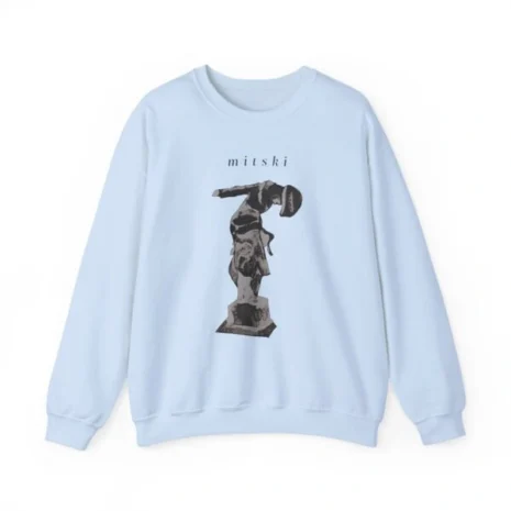 Mitski Stone Sound Unisex Heavy Blend™ Crewneck Sweatshirt Light Blue