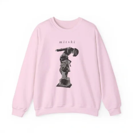 Mitski Stone Sound Unisex Heavy Blend™ Crewneck Sweatshirt Light Pink Mitski Stone Sound Unisex Heavy Blend™ Crewneck Sweatshirt Light Pink