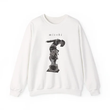 Mitski Stone Sound Unisex Heavy Blend™ Crewneck Sweatshirt White Mitski Stone Sound Unisex Heavy Blend™ Crewneck Sweatshirt White