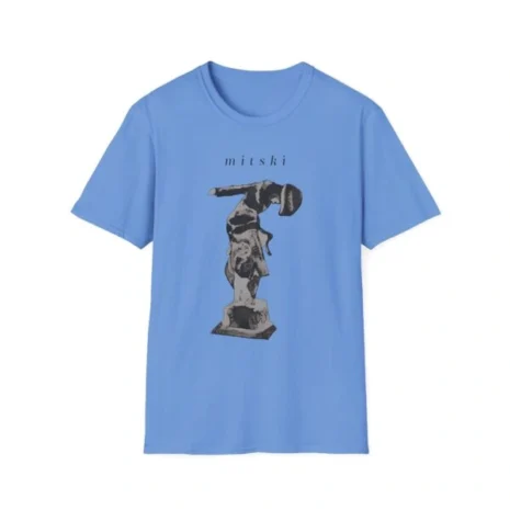Mitski Stone Sound Unisex Softstyle T-Shirt Carolina Blue Mitski Stone Sound Unisex Softstyle T-Shirt Carolina Blue