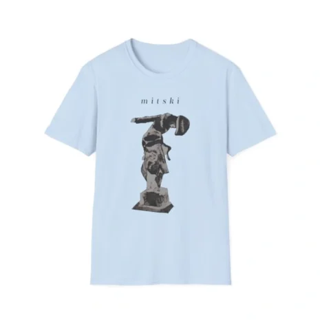 Mitski Stone Sound Unisex Softstyle T-Shirt Light Blue Mitski Stone Sound Unisex Softstyle T-Shirt Light Blue