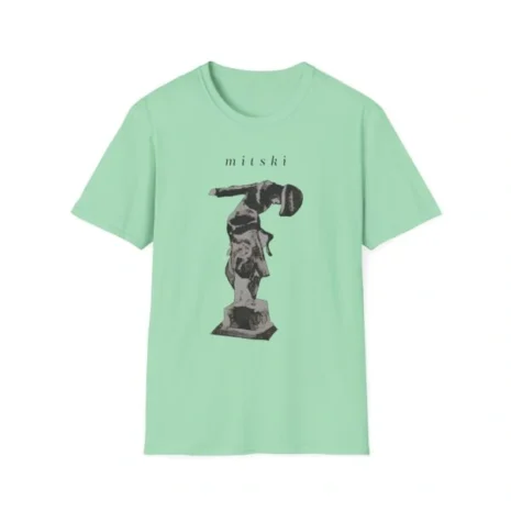 Mitski Stone Sound Unisex Softstyle T-Shirt Mint Green Mitski Stone Sound Unisex Softstyle T-Shirt Mint Green