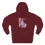 Mitski Three-Panel Fleece Hoodie Burgundy