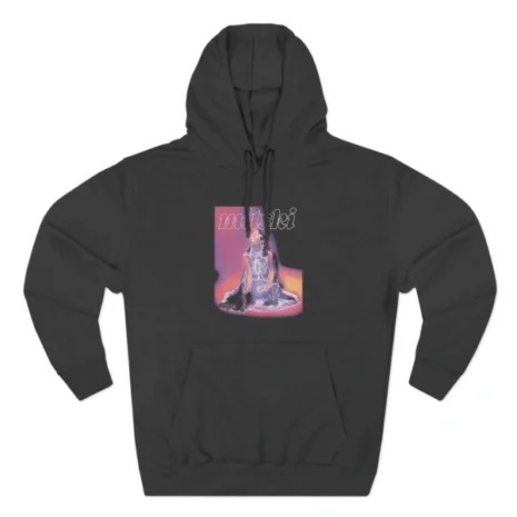 Mitski Three-Panel Fleece Hoodie Charcoal Heather