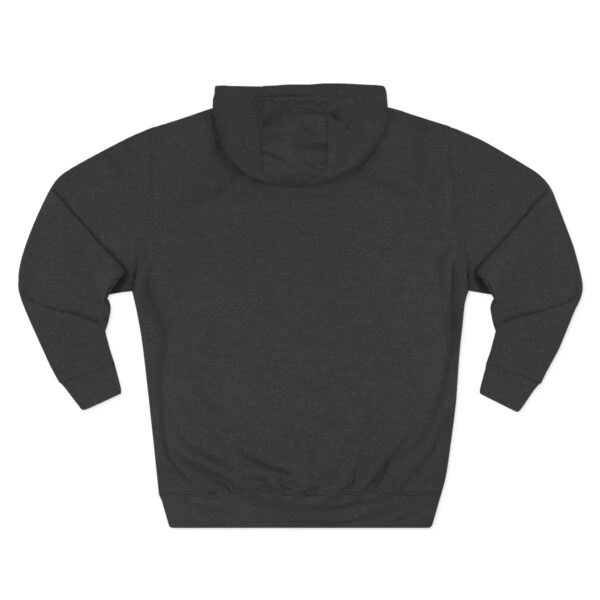 Mitski Three-Panel Fleece Hoodie Charcoal Heather Back Side