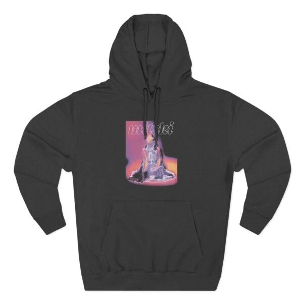 Mitski Three-Panel Fleece Hoodie Charcoal Heather