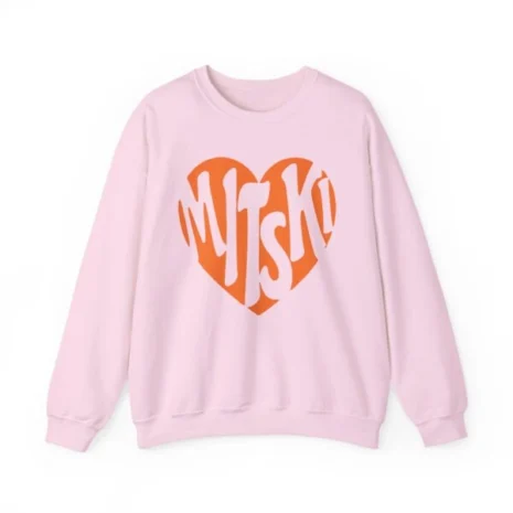 Mitski Unisex Heavy Blend™ Crewneck Sweatshirt Light Pink Mitski Unisex Heavy Blend™ Crewneck Sweatshirt Light Pink