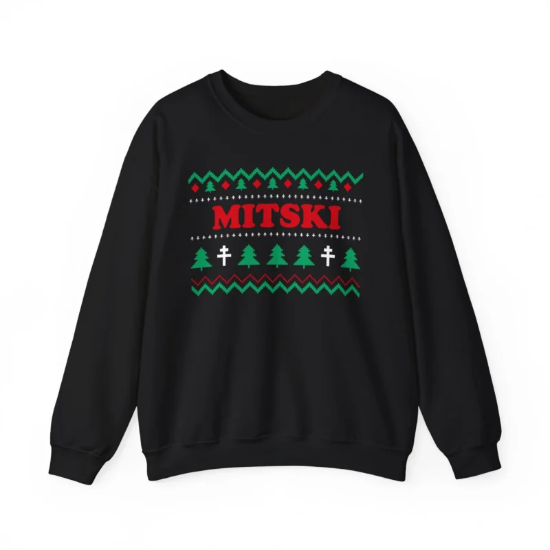 Mitski Winter Vibes Unisex Heavy Blend™ Crewneck Sweatshirt Black