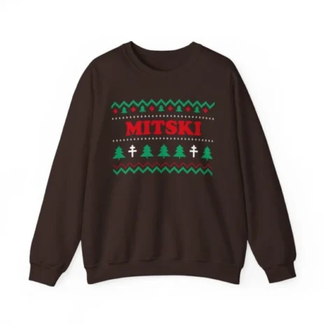 Mitski Winter Vibes Unisex Heavy Blend™ Crewneck Sweatshirt Dark Chocolate Mitski Winter Vibes Unisex Heavy Blend™ Crewneck Sweatshirt Dark Chocolate
