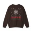 Mitski Winter Vibes Unisex Heavy Blend™ Crewneck Sweatshirt Dark Chocolate Back Side