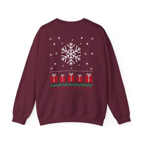 Mitski Winter Vibes Unisex Heavy Blend™ Crewneck Sweatshirt Maroon Back Side Mitski Winter Vibes Unisex Heavy Blend™ Crewneck Sweatshirt Maroon Back Side