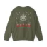 Mitski Winter Vibes Unisex Heavy Blend™ Crewneck Sweatshirt Military Green Back Side