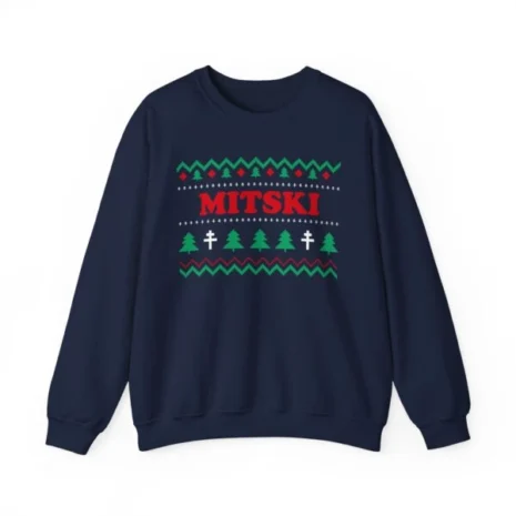 Mitski Winter Vibes Unisex Heavy Blend™ Crewneck Sweatshirt Navy Mitski Winter Vibes Unisex Heavy Blend™ Crewneck Sweatshirt Navy