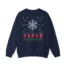 Mitski Winter Vibes Unisex Heavy Blend™ Crewneck Sweatshirt Navy Back Side