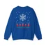 Mitski Winter Vibes Unisex Heavy Blend™ Crewneck Sweatshirt Royal Back Side