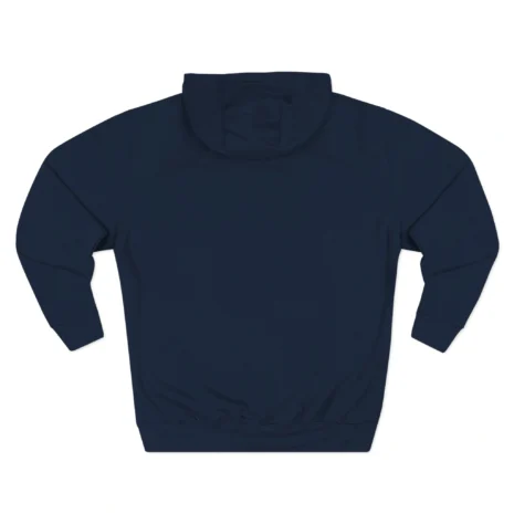 Mitski Working for the Knife Three-Panel Fleece Hoodie Navy Back Side Mitski Working for the Knife Three-Panel Fleece Hoodie Navy Back Side