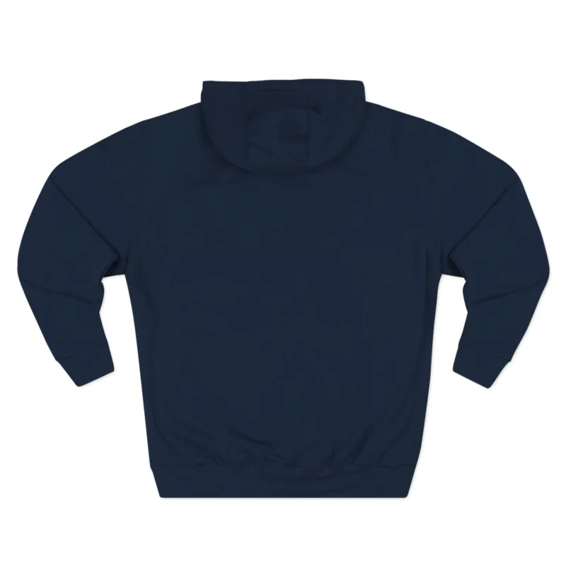 Mitski Working for the Knife Three-Panel Fleece Hoodie Navy Back Side