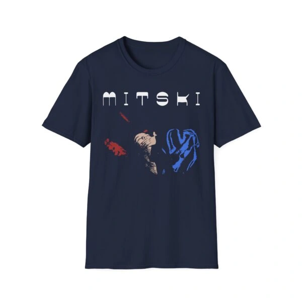 Mitski Working for the Knife Unisex Softstyle T-Shirt Navy