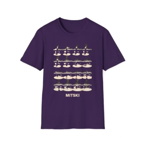 Mitski the Land Choreography Unisex Softstyle T-Shirt Purple Mitski the Land Choreography Unisex Softstyle T-Shirt Purple