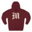 Mitski the Land Letterman Three-Panel Fleece Hoodie Burgundy