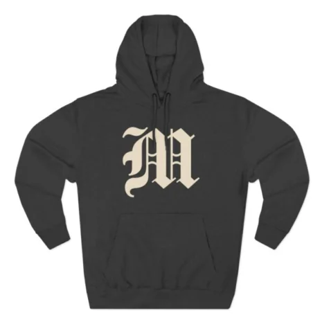 Mitski the Land Letterman Three-Panel Fleece Hoodie Charcoal Heather Mitski the Land Letterman Three-Panel Fleece Hoodie Charcoal Heather