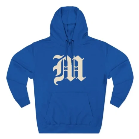 Mitski the Land Letterman Three-Panel Fleece Hoodie Royal Blue Mitski the Land Letterman Three-Panel Fleece Hoodie Royal Blue