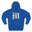 Mitski the Land Letterman Three-Panel Fleece Hoodie Royal Blue